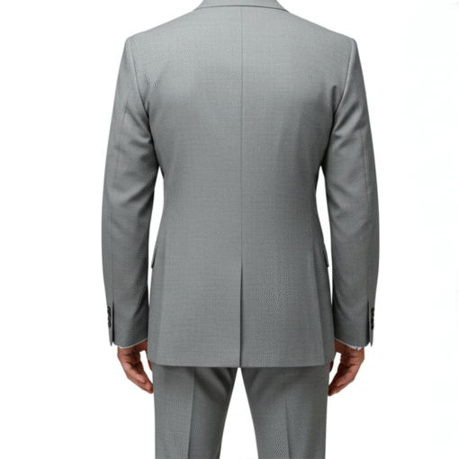 Men’s Light Grey Double-Breasted Uniform Suit – Hotel & Corporate Formalwear