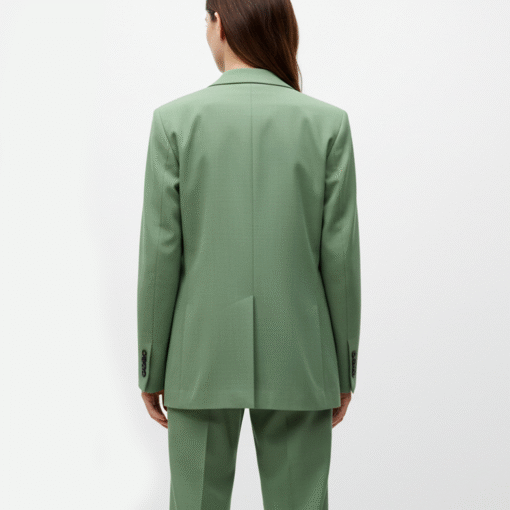 Men’s Sage Green Relaxed-Fit Suit – Single-Breasted Blazer & Tailored Trousers