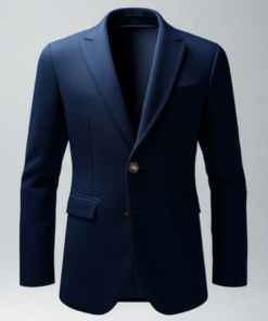 Man Navy Jacket One Button